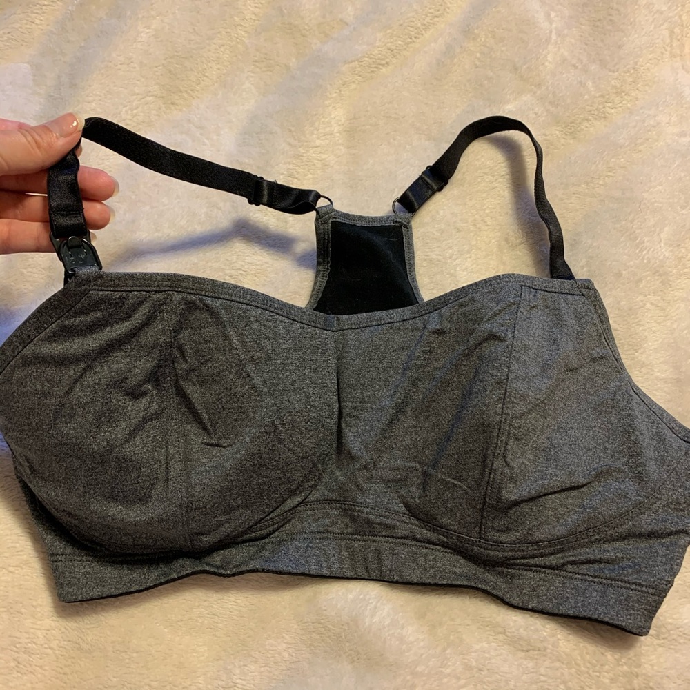 Grey nursing sports bra